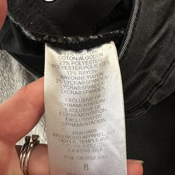 Wit & Wisdom Black Bermuda Shorts Jorts Women's size 8 - Picture 3 of 7